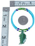 Multicolor Bead Sterling Silver Leaf Necklace BX120792